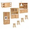 Totority 1 Set Meubles Mini Maison Accessoires De Cuisine Mini Cuisine Décor Mini Maison Accessoires Miniature Maison Accesso