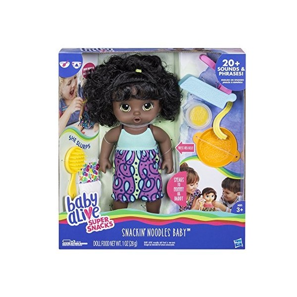 Baby Alive Super Snacks Snackin Nouilles Baby African American 