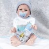 Reborn Baby Dolls, Simulation Baby 57cm Rebirth Doll Jouets pour Enfants en Silicone, 57cm, Nourrir Les poupées 57cm 