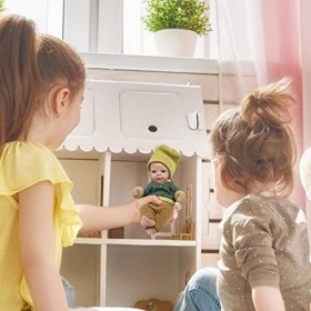 5 Pcs Poupée nouveau-né,Poupée bébé nouveau-né doux - Poupée bébé réaliste avec joli visage souriant, fabrication soignée, vr