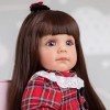 60 cm Reborn bébé poupées réaliste Enfant en Bas âge Fille poupées avec des Membres complets Doux Tissu Corps coloré Robe Cad