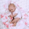 Paradise Galleries Poupée Preemie réaliste - 40,6 cm - Reborn Girl - Pétale de rose - GentleTouch - Corps en tissu lesté en v