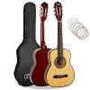 3rd Avenue Pack Guitare Classique enfant Taille 3/4 pour Débutants avec Cordes en Nylon, Housse, Cordes de Rechange – Rouge