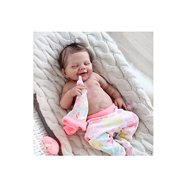 Reborn Baby Sleeping Doll Garçon Fille Réaliste Silicone Corps Complet Nouveau-Né Poupée 18 Pouces 46 Cm Jouet pour Enfants a