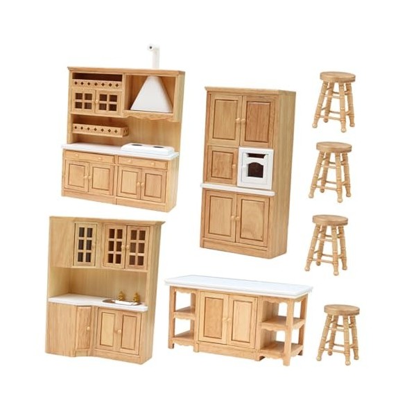 Toyvian 1 Jeu Modèle De Meubles De Cuisine Mini Maison Meubles De Maison De Poupée Meubles Miniatures pour Maison De Poupée A