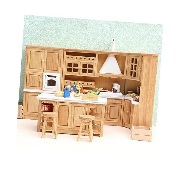 Toyvian 1 Jeu Modèle De Meubles De Cuisine Mini Maison Meubles De Maison De Poupée Meubles Miniatures pour Maison De Poupée A