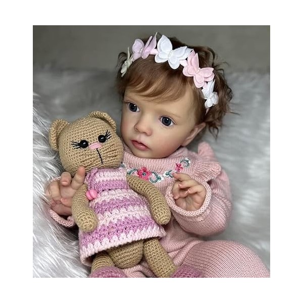 Poupées Reborn Filles 60CM Silicone Bébé Poupées Qui Ressemblent À La Taille Réelle Poupée pour Enfants Jouets Faits À La Mai