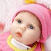 Reborn Baby Dolls Aides à la mémoire Simulation Baby Doll Reborn Doll 22"Fait à la Main pour Enfant de 3 Ans et Plus Jouets 