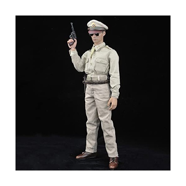 CNSMCWG 1/6 Soldat Action Figurines Masculin Clothes, Costume duniforme Dété De Capitaine sans Corps , Applicable Aux Vête