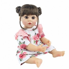 Poupées réalistes pour bébés Filles, 22 Pouces bébé - Ensemble Complet de Corps et de Perruque en Silicone Doux, poupées réal