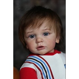 Poupées Reborn réalistes garçon 60CM bébés à lair réel avec des veines Visibles Corps Souple poupées bébé en Silicone réalis