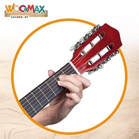 WOOMAX 49367 Woomax-Guitare en Bois 76 cm + 3 A