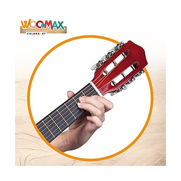 WOOMAX 49367 Woomax-Guitare en Bois 76 cm + 3 A