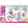 Barbie Calendrier de lAvent fourni avec poupée blonde en tenue violette et 24 accessoires, jouet pour enfant, FTF92