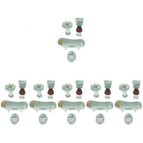 STOBOK 6 Ensembles Accessoires De Bain Meuble Mini Poupée Mini Robinet deau Décoration pour La Maison Décor De Mini Toilette