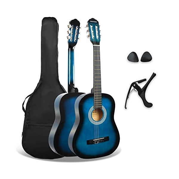 3rd Avenue Xf Pack Guitare Classique enfant Taille Junior 1/2 pour Débutants, Guitare Acoustique avec Cordes en Nylon, Housse