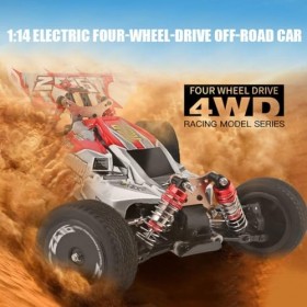 EERSTA 1/14 Voitures RC Rapides pour Adultes, Voiture télécommandée Tout Terrain 4X4 Tout Terrain, Vitesse 60 km/h, camions R