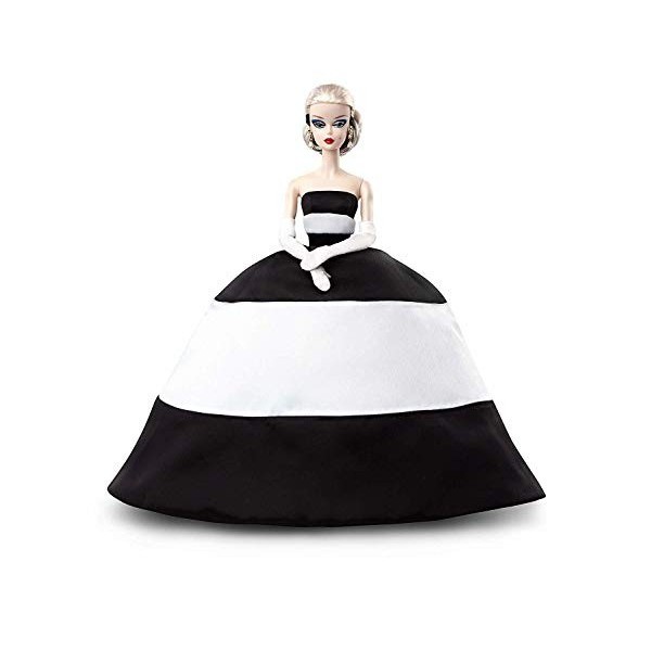 Barbie Signature poupée de Collection Splendide en Noir et Blanc, Jouet Collector, FXF25