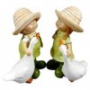 GTT G167 Lot de 2 figurines pour enfants avec oies 14 x 10 cm