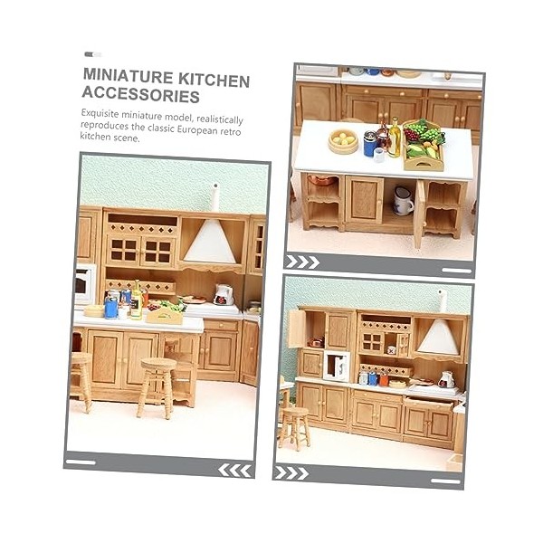 DIKACA 1 Ensemble De Meubles Miniatures Accessoires De Maison De Poupée Mini Accessoire De Cuisine Mini Jouets Faire Semblant