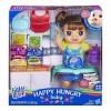 Baby Alive Happy Hungry Baby Brown Straight Hair Doll, Makes 50+ Sounds & Phrases, Eats & Poops, Drinks & Wets, for Kids Age 