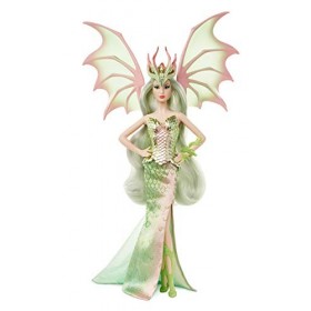 Barbie Signature poupée de collection Impératrice des Dragons au corps écailllé et ailes de dragon, jouet collector, GHT44