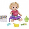 Baby Alive Step ‘N Giggle Baby Blonde Hair Doll with Light-Up Shoes, Responds with 25+ Sounds & Phrases, Drinks & Wets, Toy f