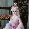 ZHENGRUI PoupéE Bjd Perruque Costume Ancienne PoupéE Jouets Bricolage PoupéE ArticuléE à Rotule 62cm Accessoires DéGuisement 