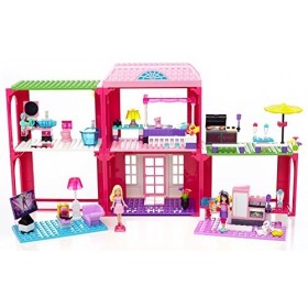 Mega Bloks - 80149 - Jeu De Construction - Barbie - La Maison - 222 Pièces