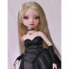 Élégant 1/6 Poupée BJD 33cm 13in Exquis Fille SD Doll Ball Jointed Doll avec Fait Main Maquiller + Robe de Soirée Ensemble + 