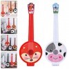 ibasenice Lot de 2 guitares pour enfants avec 4 cordes - Instrument de musique éducatif pour enfants et débutants