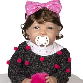 Paradise Galleries Reborn Poupée pour enfant – I Love You More avec tétine magnétique, 53,3 cm en vinyle doux au toucher, 8 p