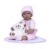 Toddler 22" 55 cm Full Body Silicone Réaliste Bébés Reborn Peau Noire Réaliste Bébé Poupée Bain pour Enfants Cadeau Jouet de 