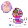 Polly Pocket Coffret Café Du Hérisson Avec 2 Mini-Figurines, 4 Éléments De Jeu Et 12 Accessoires, Jouet Voyage, Thème Animaux