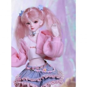 Fait Main BJD Doll 42cm Ball Jointed Doll 1/4 Mode Fille Poupée SD avec Full Set Vêtements Chaussures Perruque Maquiller Acce
