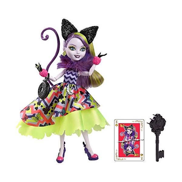 Ever After High - Cjf41 - Poupée Mannequin - Kitty Cheshire - Wonderland