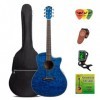 Bullfighter Kit de guitare acoustique de 41 po pour débutants guitares folk pop pour enfants et adultes, instrument de musiqu