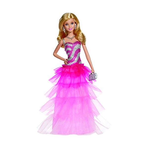 Barbie - Bfw18 - Poupée Mannequin - Robe du Soir Tule - Rose