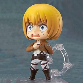 Poupée modèle Armin Arlert version Q, personnage du manga japonais "LAttaque des Titans", posture debout, mesure 3,9 pouces 