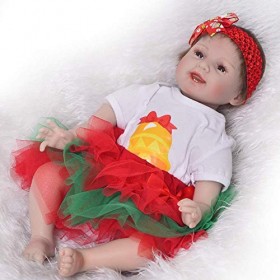 ADSE Réaliste Poupée Bébé Reborn 22 Pouces Mignon Poupée Fille Douce Réaliste Poupée Nouveau-Né