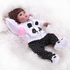 Reborn Baby Dolls 46Cm Reborn Doll Full Body Vinyle Silicone Réaliste Reborn Baby Girl avec Un Biberon Accessoires Ensemble p