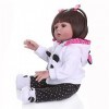 Reborn Baby Dolls 46Cm Reborn Doll Full Body Vinyle Silicone Réaliste Reborn Baby Girl avec Un Biberon Accessoires Ensemble p