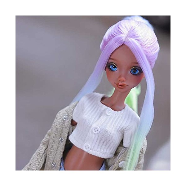 ZDLZDG BJD Doll Corps 1/4 15,7 Pouces Ball Jointed Résine Poupée 40cm Filles SD Doll Cadeau pour Collectionneurs Bronzer Pea