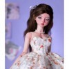44cm 17,3in Poupée BJD 1/4 Mode Joli Fille SD Doll Ball Jointed Doll avec Vêtements Chaussures Perruques Fait Main Maquiller 