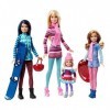 Mattel Poupée Barbie Pink Passeport - Barbie & Ses Soeurs à la Montagne