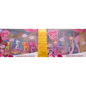 My Little Pony BONUS VALUE 2 Pack: PONY SCHOOL PALS & CheeriLee & ROYAL CASTLE FRIENDS w Princess CELESTIA 2011 