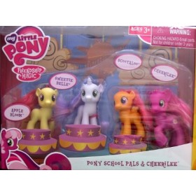My Little Pony BONUS VALUE 2 Pack: PONY SCHOOL PALS & CheeriLee & ROYAL CASTLE FRIENDS w Princess CELESTIA 2011 