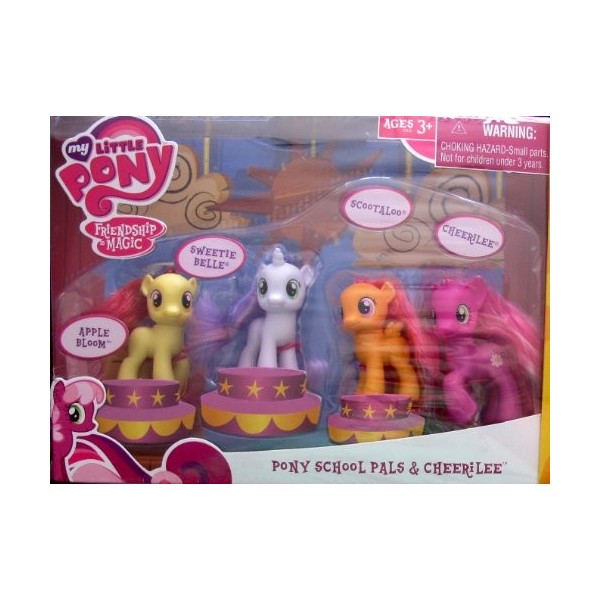 My Little Pony BONUS VALUE 2 Pack: PONY SCHOOL PALS & CheeriLee & ROYAL CASTLE FRIENDS w Princess CELESTIA 2011 
