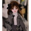 Mode Poupées BJD Full Set 1/4 42cm SD Doll 16,5in Ball Jointed Doll avec Vêtements Set + Chaussures + Perruque + Maquillage d