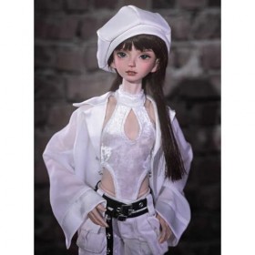 Beau Poupée BJD 45cm 1/4 Exquis Juvénile Poupée SD Fait Main Ball Jointed Doll avec Vêtements Chaussures Perruque Maquiller A